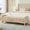 Wheat, variant on S-HOME 63.4 Inches Long Modern Upholstered End of Bed Bench in Teddy Fabric with Flip-Top Storage Compartment and Armrests, Solid Wood Legs, for Bedroom or Entryway, Wheat