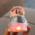 thumbnail image 5 of TOWED22 Children's Casual Shoes Boys Girls Breathable Non-Slip Light Sneakers Unisex Luminous Sneakers for Girls Sport Running Shoes Pink,4.5-5Years, 5 of 7