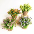thumbnail image 3 of Artificial Plants Simulated Plant Decorative Bonsai Plastic Flower for Home Decoration (Purple), 3 of 3