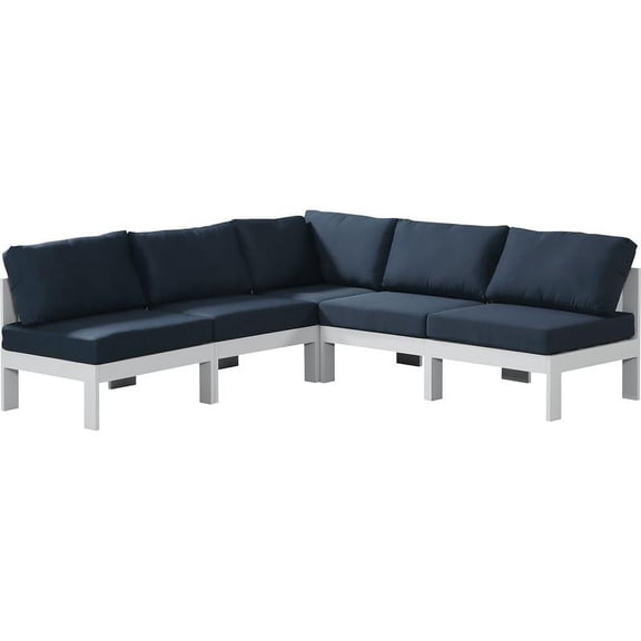 Meridian Furniture Nizuc Navy Outdoor Patio Modular Sectional