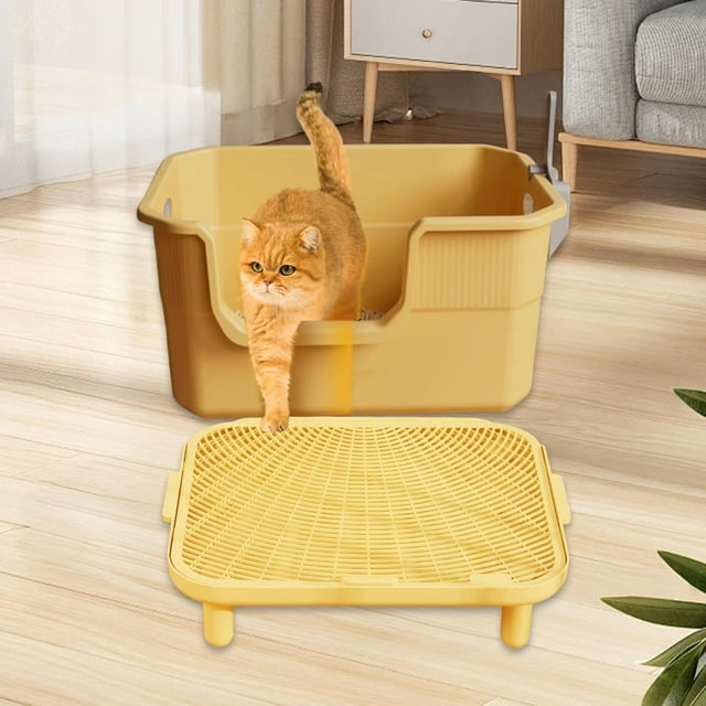 Rampa para de gatos, tapete de trampa, lavable de doble capa, tapete de trampa, escalón para caja de para gatos de interior, balcón, sala Medio