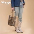 thumbnail image 6 of Wrangler Tote Bag for Women Wildside Cheetah Medium Handbag Top Handle for Work Montana West Stylish and Functional Tote Bags for Everyday Use, Tan, 6 of 7
