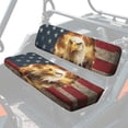 thumbnail image 2 of HUIACONG Eagle Flag UTV Seat Covers Waterproof Comfortable UTV Seat Covers Protector Non-Slip Soft for Kawasaki Mule 3010, 2 of 7
