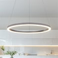 thumbnail image 3 of Pemberly Row 24" Adjustable ETL Certified Integrated LED Chandelier in Silver, 3 of 10