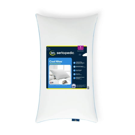 Sertapedic Cool Nites Bed Pillow  King 2 pack 