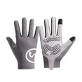 thumbnail image 2 of CxhicLuv Gray Cycling Gloves, Touchscreen Compatible, Anti-Slip Palm, Shock-Absorbing, Outdoor Sports Gloves – Ideal for Biking, Hiking, Suitable for Casual Riders, Outdoor Lovers, Gray, 2 of 7