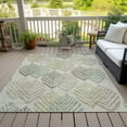 thumbnail image 6 of Addison Rugs Chantille Indoor/Outdoor Transitional Floral Taupe Washable Rectangle Rug, 8' x 10', 6 of 6