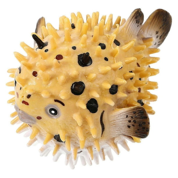 Realistic Pufferfish Toy Pufferfish Toy Puffer Fish Action Figure Real Blowfish Toy Display DIY Craft Decor for Kids