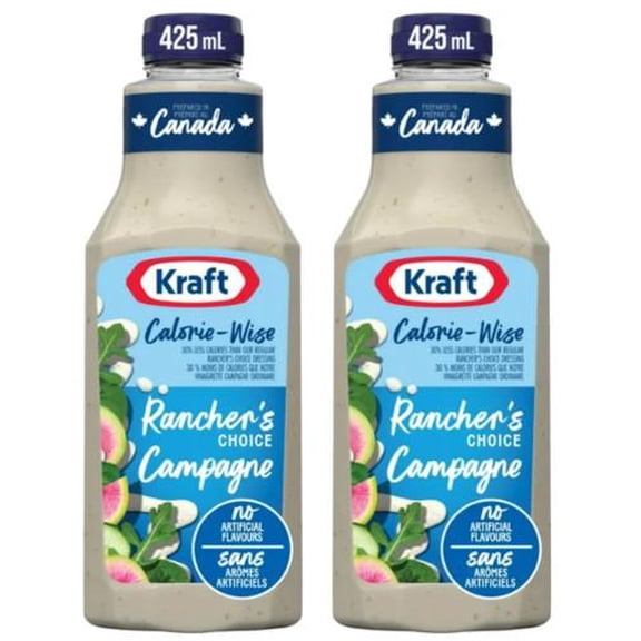 Kraft Calorie-Wise Rancher's Choice Salad Dressing, 425ml (2 Pack)
