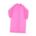 thumbnail image 2 of impermeable portátil, ligero y con capucha, reutilizable, ideal para senderismo, actividades al libre, para hombres y mujeres. Rosa, 2 of 8