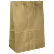 duro paper retail grocery bags with handles 12 x 7 x 17 inches, 50 count