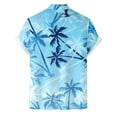 thumbnail image 6 of ZHANGDER Men's Hawaiian Shirts Casual Short Sleeve Button Down Shirt Beach Vacation Outfits, S-3XL, 6 of 7
