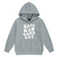 thumbnail image 4 of Hwmodou Toddler Girls Outfit Sets Kids Girl Boy Long Sleeve Letter Printed Lightweight Hoodie Sweatshirts And Long Pants Set Outfit,2-Piece,Size 2-13Y, 4 of 7
