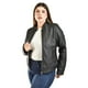 thumbnail image 5 of Chamarra estilo biker Roman Fashion /Tallas Extras, 7370 (Negro) negro 42, 5 of 8
