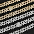 thumbnail image 3 of Width 12mm Big Hip Hop Mens Cuban Link Chain, Extra Shiny Cuban Link Chain for Men, Solid Thick Miami Iced Out Cuban Link Necklace, 16-24 Inch - Gift Box Included, 3 of 7