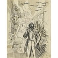 thumbnail image 2 of Karl Wiener 12x14 Black Ornate Wood Framed Double Matted Museum Art Print Titled: Without Title (War Grotesque) (Around 1941), 2 of 5