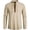 Beige, variant on Men's Classic Lace Up Stand Collar Shirts Vintage Renaissance Pirate Costume Long Sleeve Tops for Medieval Viking Holiday Gift Finder