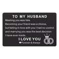 thumbnail image 1 of TopLLC Engraved Metal Greeting Card Postcard Business Card Wallet Clip Card on Clearance, 1 of 1