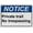 Warning Sign 4, variant on Weatherproof ANSI Trail Sign (Please walk bike This is a pedestrian village) 8 in" x 12 in" UV Resistant Indoor Outdoor Workplace Insdustrial Caution Danger Warning Sign