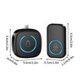 Clearance TypeC Port Wireless Doorbell Mini Shape 60 Music Options 5