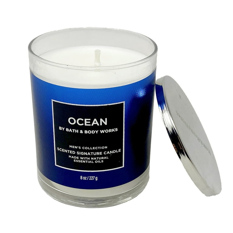 専用 Bath & Body Works Candle Body Wash Bath & Body Works Men's Collection Ocean Single Wick Scented
