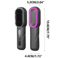 thumbnail image 3 of YATLTE Cordless Hair Straightener Brush, Rechargeable Portable Heated Comb Mini Straightening Brush for Women and Mens Beard Home Travel Lightweight Carry-Along Hot Comb, 3 of 3