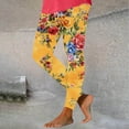 thumbnail image 2 of Mingw Womens Compression Floral Yoga Leggings for Workout High Waist Tummy Control Yoga Pants Retrol Floral Trousers,Multicolor,2XL, 2 of 3