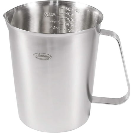 

Stainless Steel Measuring Cup Metal Measuring Cup with Handle (Upgraded 3 Marking Including Cup/ML/Ounce Scale) 16 Ounces (0.5 Liter 2 Cup)