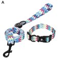thumbnail image 2 of Flmtop Traction Rope Printing Accessories Polyester Dog Training Harness Vest Leash for Walking Blue, 2 of 9