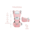 thumbnail image 2 of Mochila Multifuncional Con Asiento Bebé Color Rosa, 2 of 4