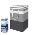 thumbnail image 1 of Cesta de lavandería con asa portátil impermeable, cesta de lavandería grande plegable de 75L, utilizada para máquina clasificadora de ropa de juguete, 1 of 6