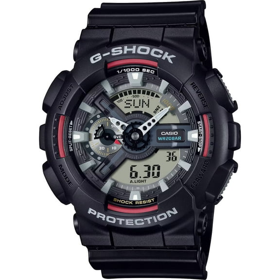 Casio GA110RL-1A Men's G-Shock Black and Grey Ana-Digi Dial Watch