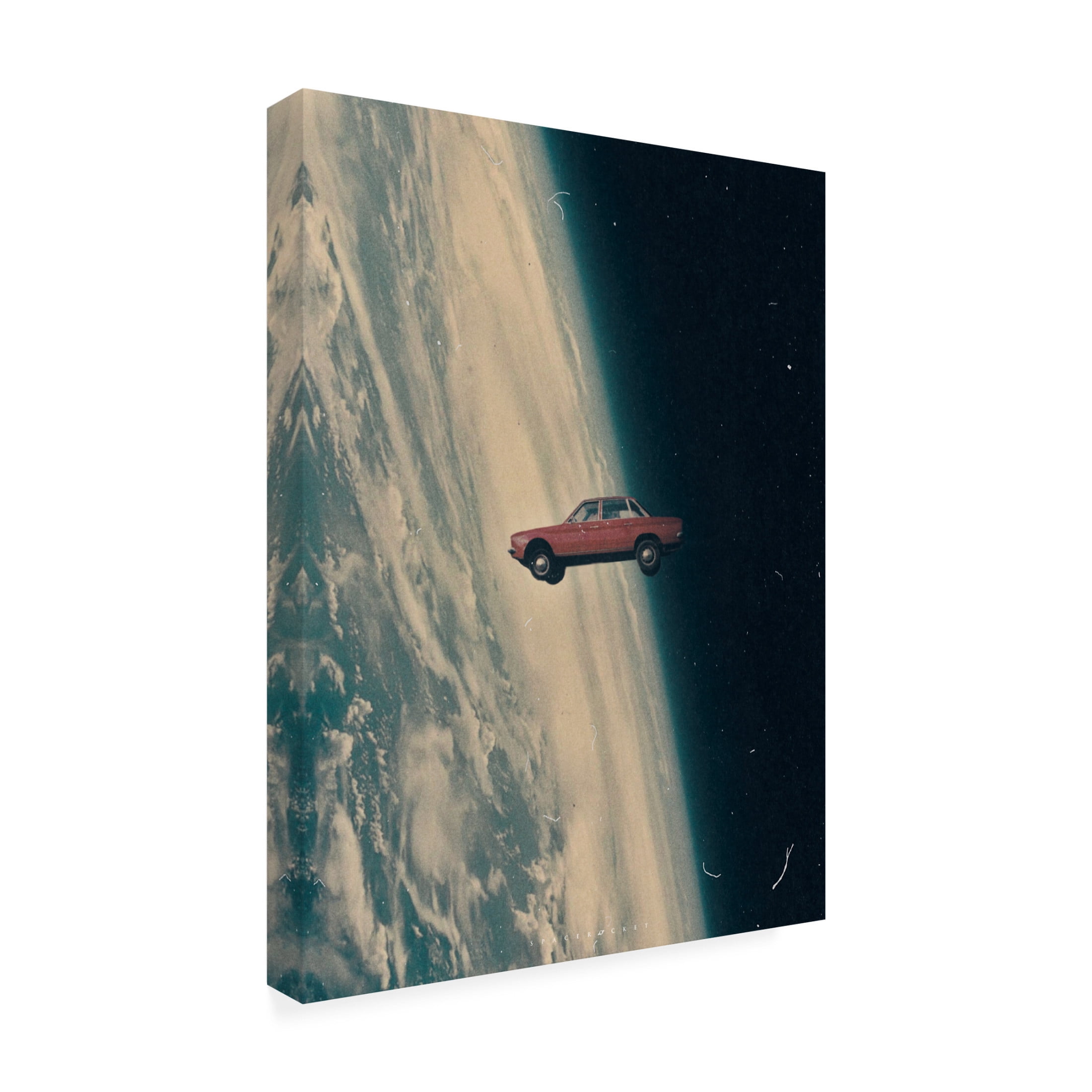 Trademark Fine Art spacerocket art  Driving Back to the Deep Canvas Wall Art