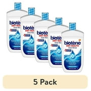 (5 pack) Biotene Oral Rinse Mouthwash for Dry Mouth, Breath Freshener and Dry Mouth Treatment, Fresh Mint - 33.8 fl oz