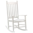 thumbnail image 7 of CL.HPAHKL Wooden Rocking Chair Outdoor Indoor Rocker Chair, Patio Chair with High Back and Armrest for Backyard Lawn Garden, White, 7 of 7
