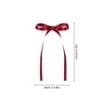 thumbnail image 3 of Christmas Tree Bows 12Pcs Christmas Ribbon Bow Ornaments for Tree Wreath Garland Gift Wrapping Holiday Decorations,5.9X3.14In Wine, 3 of 6
