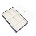 thumbnail image 4 of Caja de almacenamiento de joyas ANGGREK A Prueba de Polvo Con Tapa Transparente de Cuero PU, 4 of 8