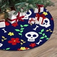 thumbnail image 3 of FMSHPON Skulls Xmas Christmas Tree Skirt Stand Mat for Holiday Party Decoration Indoor Outdoor 36 inches, 3 of 3