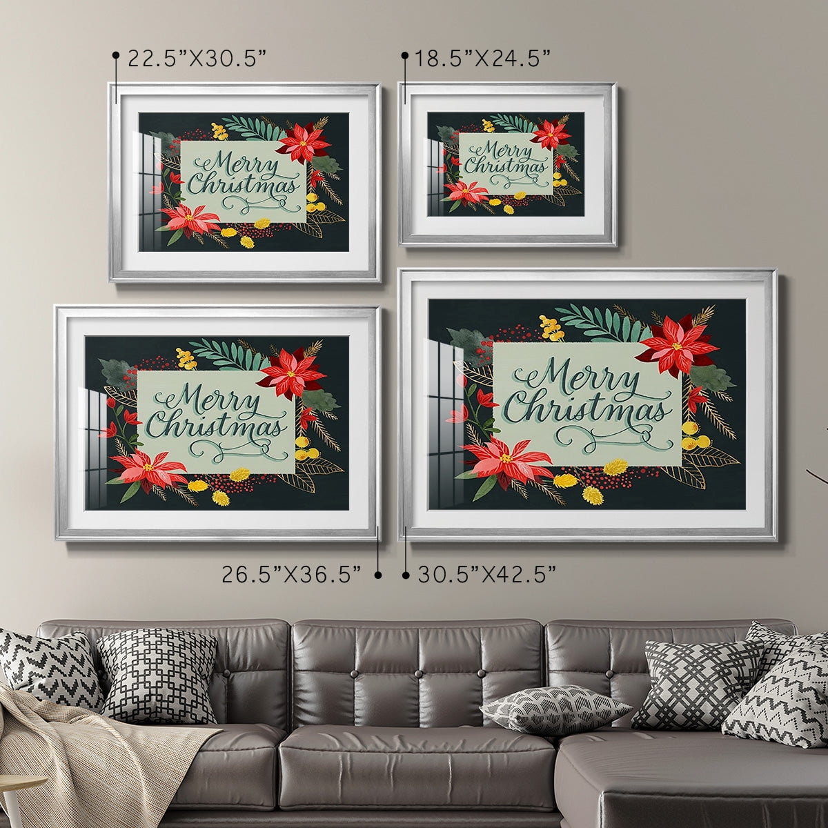 Bright Christmas Night I Premium Framed Print - Ready to Hang