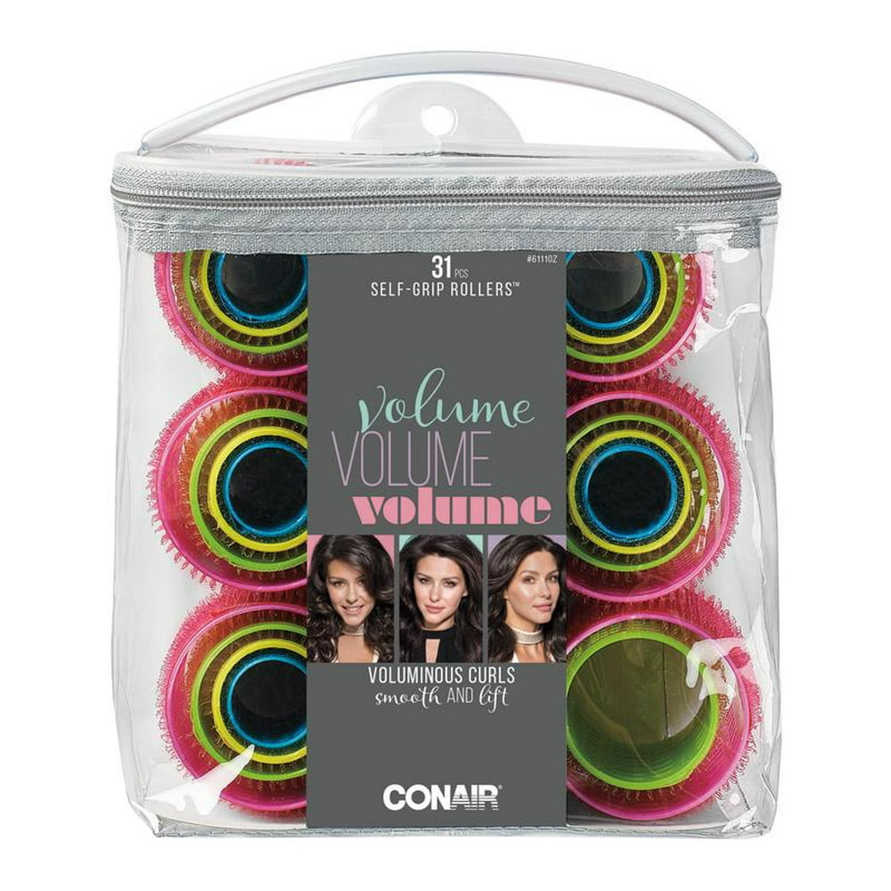Conair Classic Neon Self Grip Hair Rollers for Glam Preparation