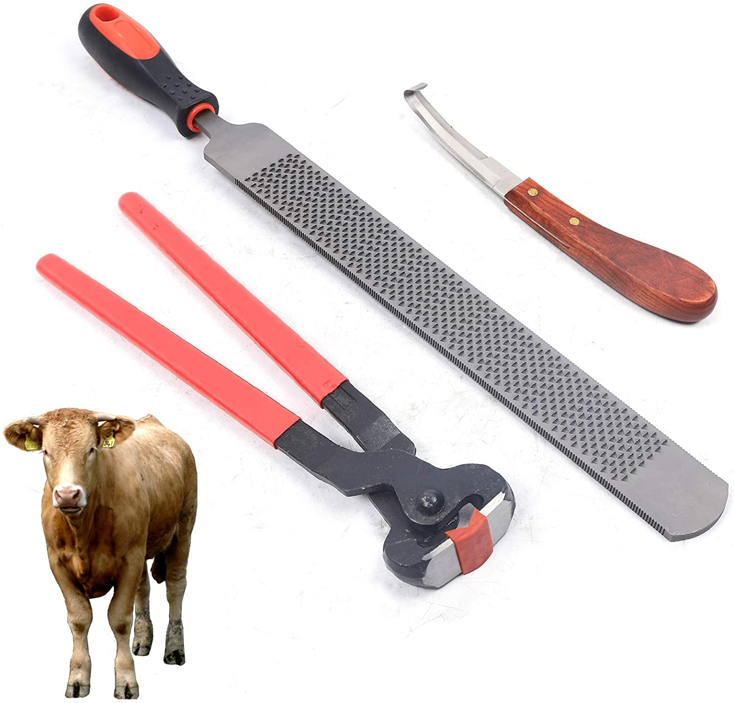Miumaeov Hoof Repair Tools Horse Farrier Hoof Nippers Metal Shears