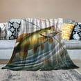 thumbnail image 2 of Creowell Fish Underwater Print Throw Blanket for Bed Couch Car, All Seasons Long-Lasting Flannel Material, Kids and Adults 50x60in, 2 of 6