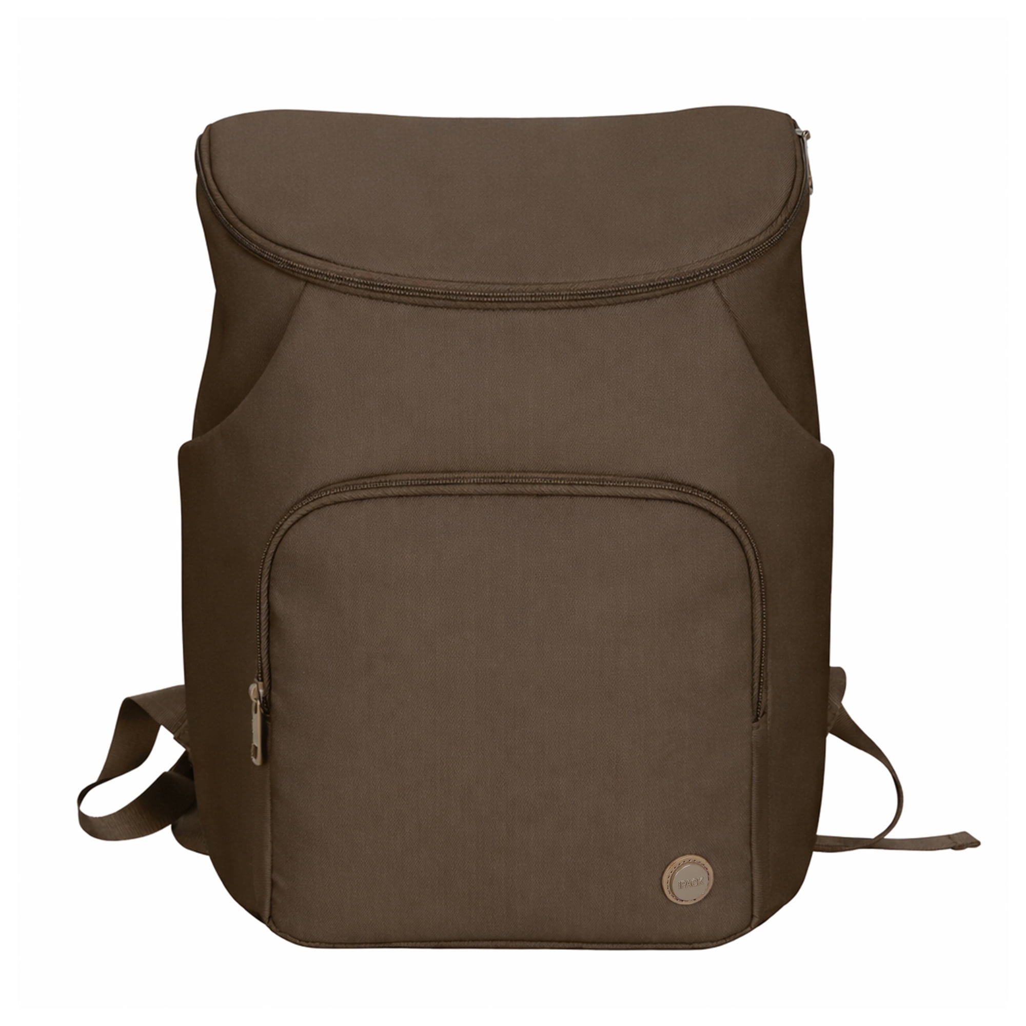 iPack Baby Carry-all Diaper Bag Backpack with Insulated Pocket and Changing Pad, Mocha