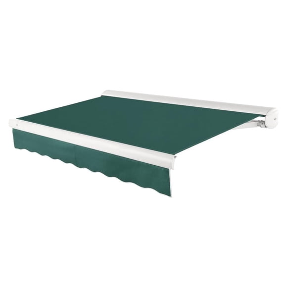 Awntech 8' x 6.5' Full Cassette Left Motorized Patio Retractable Awning, Forest