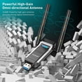 thumbnail image 5 of EDUP HOME USB 3.0 WiFi Adapter AC 1300Mbps Long Range High Gain Dual Band Antennas 5.8Ghz/2.4Ghz Wireless Network Adapters for Desktop PC Laptop  Windows 11/10/8.1/8/7/XP/Vista / Mac 10. 6-10.15, 5 of 6
