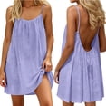 thumbnail image 2 of Admvng Women's Casual Backless Dress Sleeveless Spaghetti Strap Summer Everyday Dresses, 2 of 7