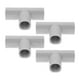thumbnail image 4 of FELTECHELECTR 4 conectores de tubería de 3 vías - Codos de esquina de PVC, adaptadores de esquina de PVC para mejoras del hogar, color gris claro, 4 of 7
