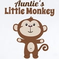 thumbnail image 2 of CafePress - Aunties Little Monkey Body Suit - Baby Light Bodysuit, Size Newborn - 24 Months, 2 of 4