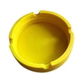 thumbnail image 1 of Bewildely Cenicero de silicona para fumar, contenedor de cigarrillos, soporte para pipa de cigarro, almacenamiento encendedores amarillo, 1 of 6