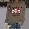 thumbnail image 3 of Zhanying Chandails pour Femmes Coupe Classique Tenue Décontractée Chandail d'Hiver Chandail de Vacances Rouge et Vert pour Femmes, 3 of 5